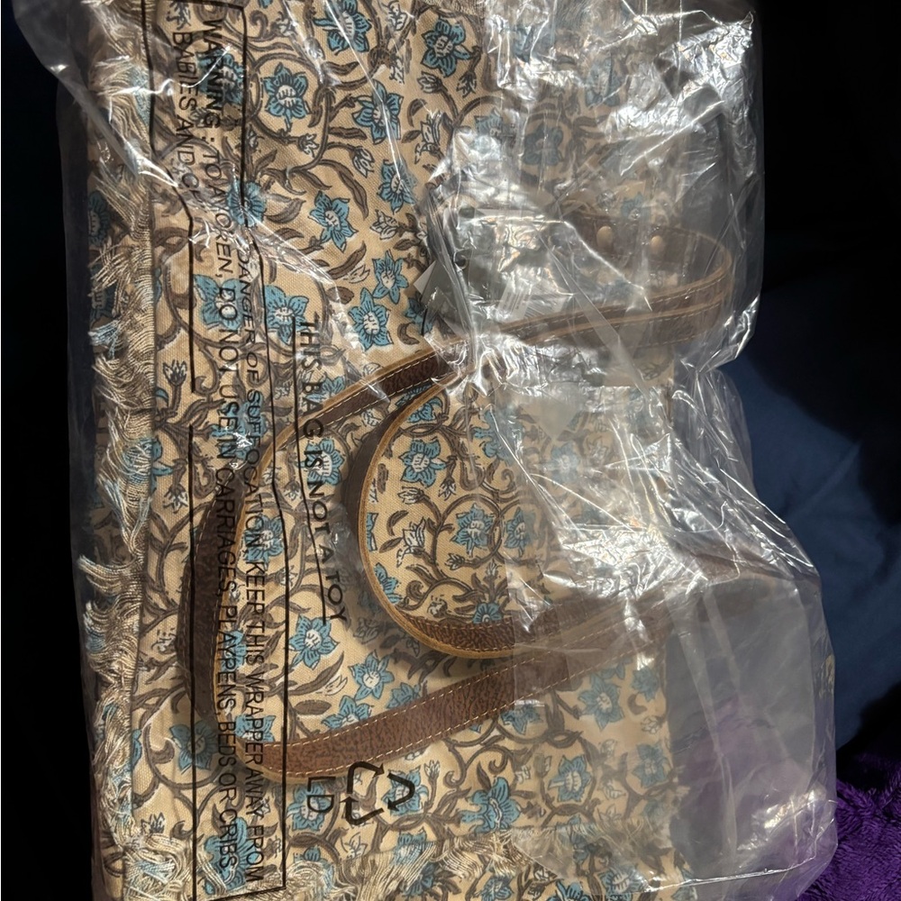 Myra Bag Blossoms Tote Up-cycled Canvas Handbag Shoulder Purse